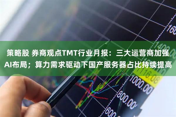 策略股 券商观点TMT行业月报：三大运营商加强AI布局；算力需求驱动下国产服务器占比持续提高